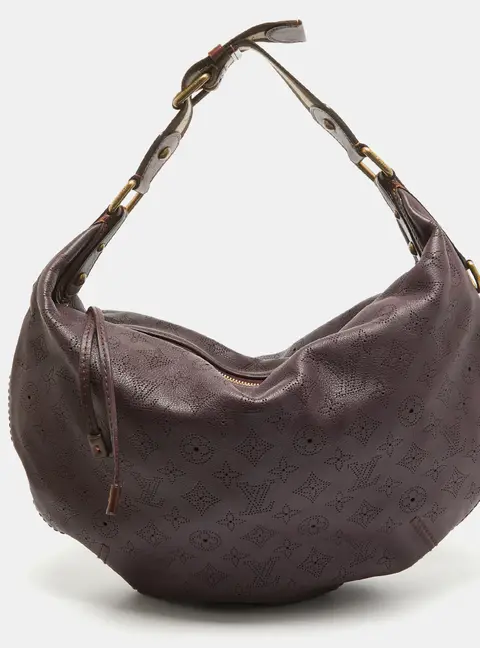 Louis Vuitton Aubergine Monogram Mahina Leather Onatah GM Bag