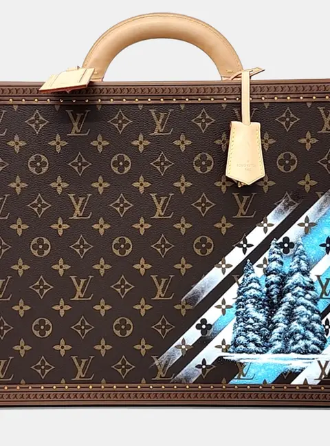 Louis Vuitton Coteville 40 Brown Monogram Canvas Leather Briefcase Bag