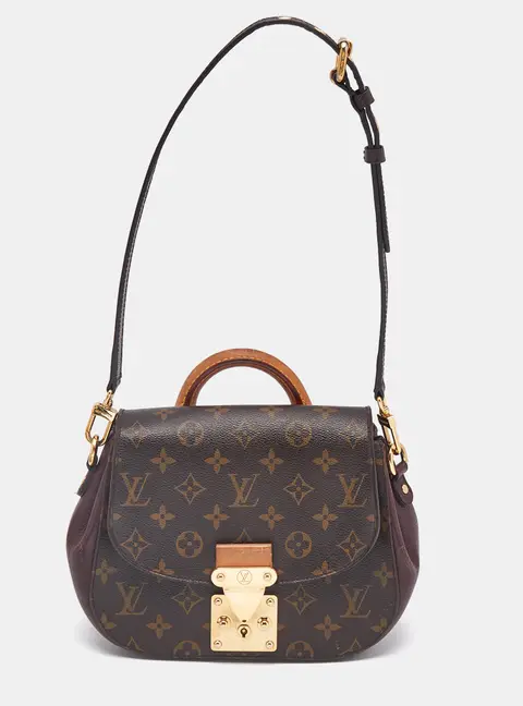 Louis Vuitton Eden Burgundy Coated Canvas and Leather Shoulder Bags