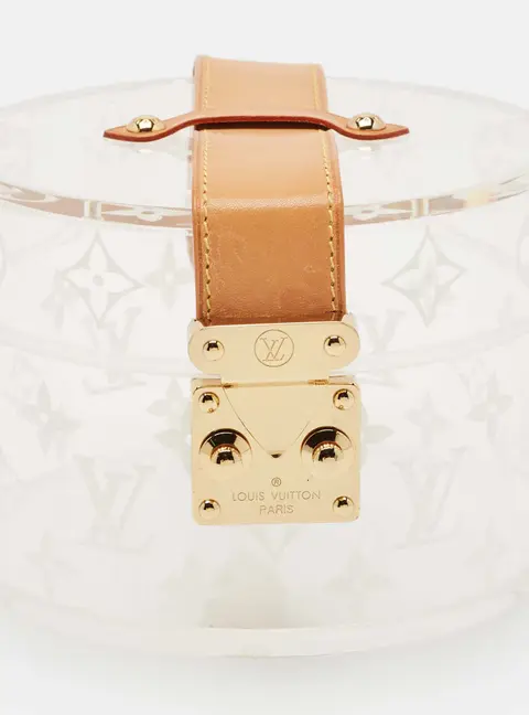 Louis Vuitton Box Scott Transparent Leather and Plexiglass Clutches