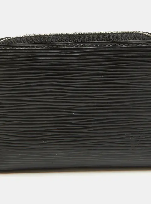 Louis Vuitton Black Epi Leather Zippy Coin Purse