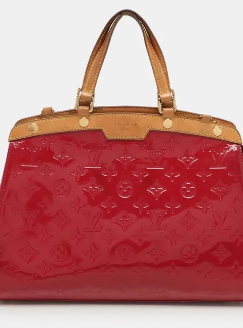 Louis Vuitton Brea Pink Patent Leather Satchel