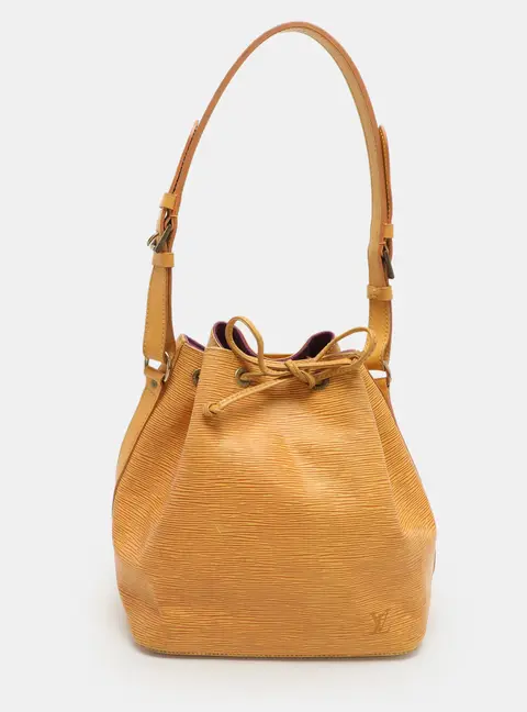 Louis Vuitton Petit Noe Yellow Epi Leather Bucket bag
