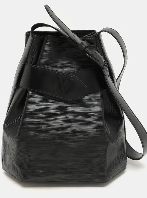 Louis Vuitton Sac D'Epaule Black Leather Shoulder Bags