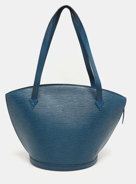 Louis Vuitton Saint Jacques Blue Leather Shoulder Bags