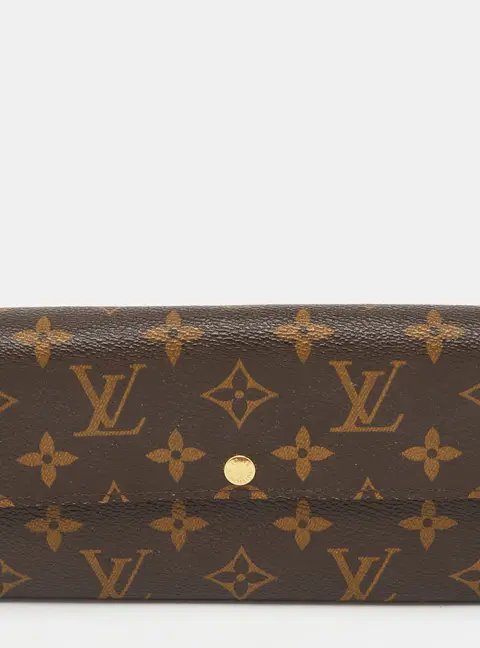 Louis Vuitton Brown Coated Canvas Long Wallet