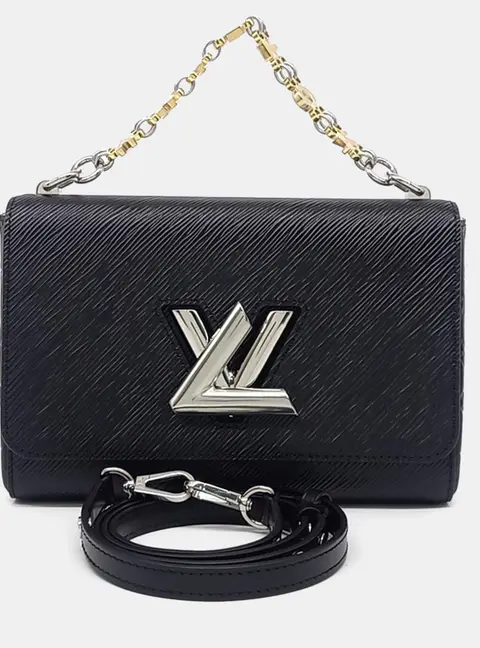 Louis Vuitton Twist MM Black Epi Leather Shoulder Bag