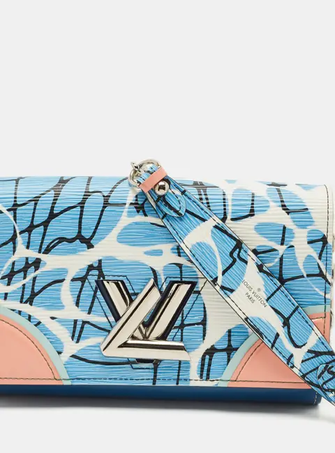 Louis Vuitton Twist Multicolor Leather and Patent Leather Wallet On Chain