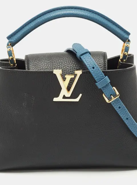Louis Vuitton Capucines XS Black Leather Top Handle Bags