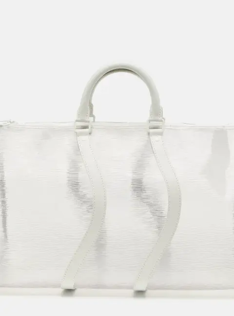 Louis Vuitton Keepall Bandouliere Transparent Leather and PVC Duffel Bags