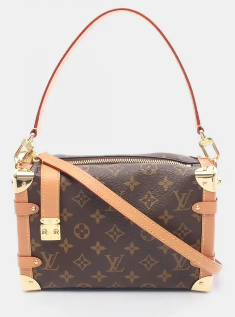 Louis Vuitton Side Trunk MM Brown Monogram Canvas Shoulder Bag