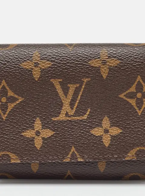 Louis Vuitton Brown Coated Canvas Wallets