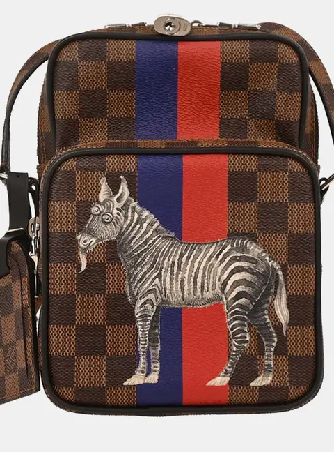 Louis Vuitton Damier Ebene Canvas Amazon Crossbody Bag
