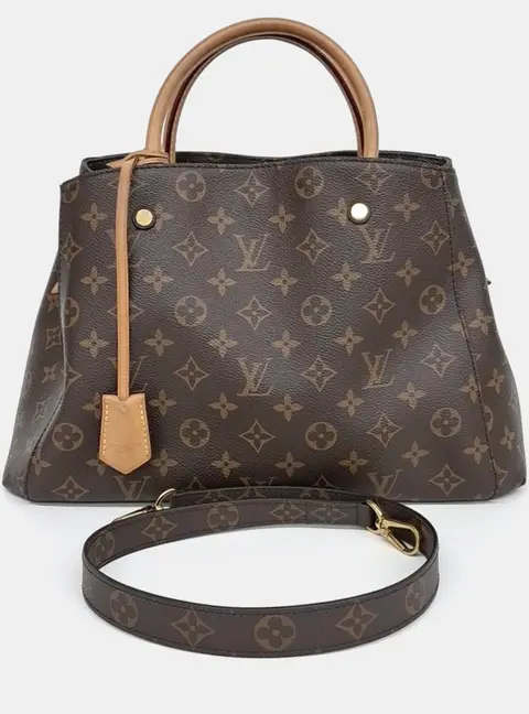 Louis Vuitton Montaigne MM Brown Monogram Canvas Shoulder Bag