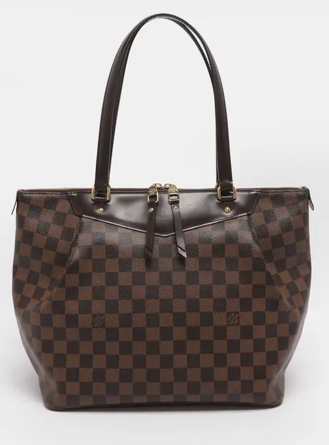 Louis Vuitton Westminister GM Damier Ebene Canvas and Leather Bag