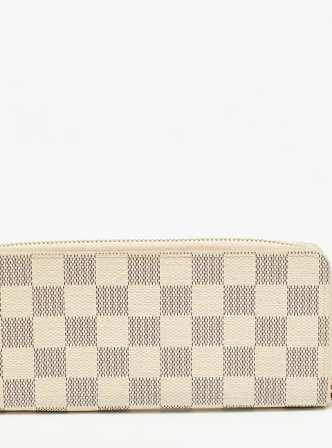 Louis Vuitton Clemence Damier Azur Canvas Wallet