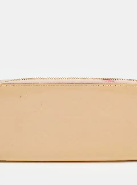 Louis Vuitton Rose Angelique Monogram Vernis Zippy Wallet