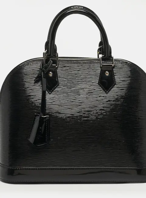Louis Vuitton Alma PM Black Epi Electric Leather Bag