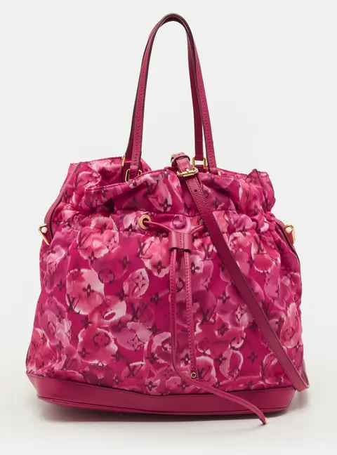 Louis Vuitton Noefull Limited Edition Indian Rose Monogram lkat Floral Nylon Bag
