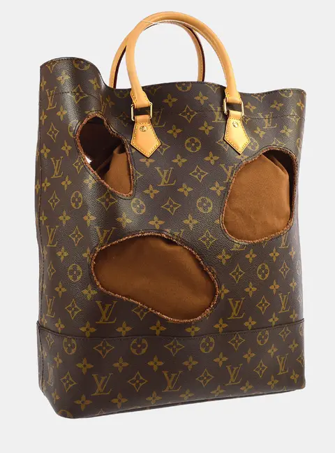 Louis Vuitton Comme des Garcons With Holes Monogram Canvas Tote Bag