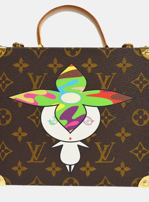 Louis Vuitton Flower Hat Man Jewelry Box PM Brown Monogram Canvas Top Handle Bag