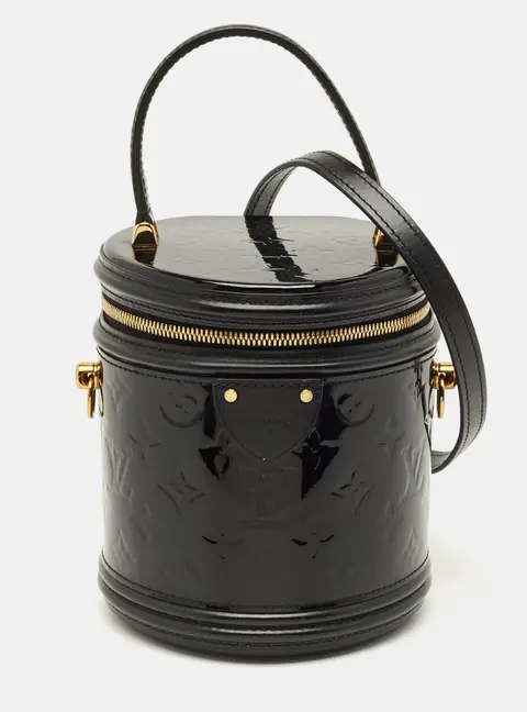 Louis Vuitton Cannes Black Magnetique Monogram Vernis Bag
