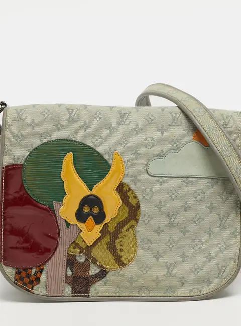 Louis Vuitton Patchwork Conte de Fees Musette Grey Monogram Limited Edition Bag