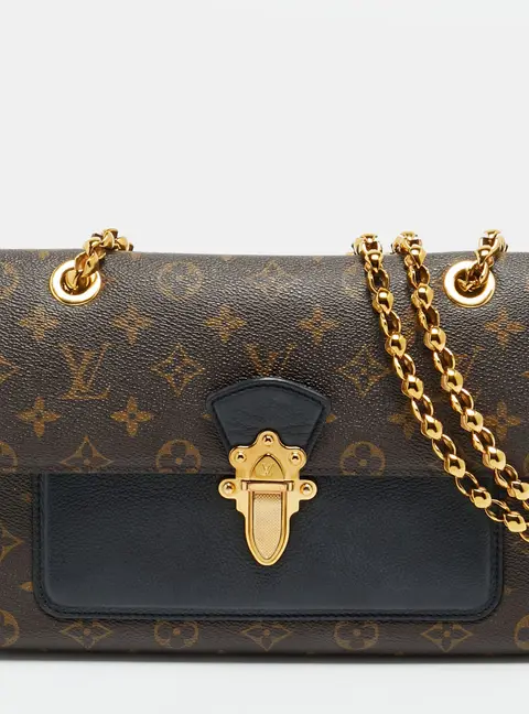 Louis Vuitton Victoire Black Monogram Canvas Bag