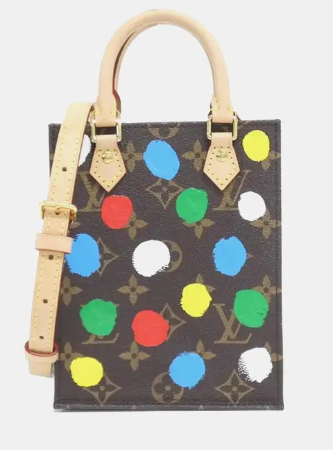 Louis Vuitton Petite Sac Plat Brown Monogram Canvas Shoulder Bag