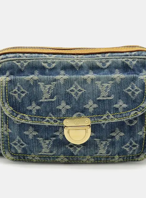 Louis Vuitton Monogram Blue Denim Bum Bag