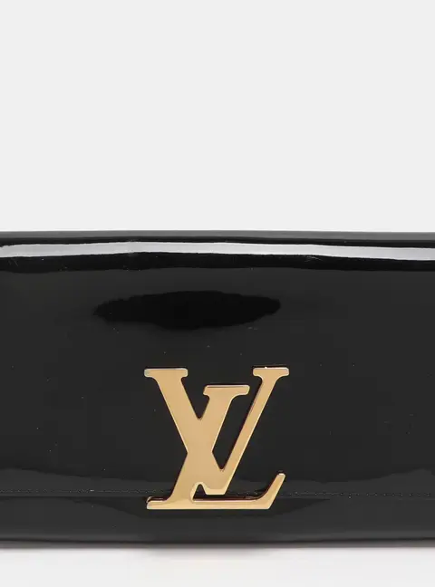 Louis Vuitton Louise Black Vernis Clutch