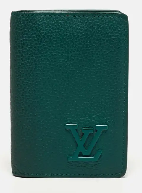 Louis Vuitton Aerogram Green Leather Pocket Organizer