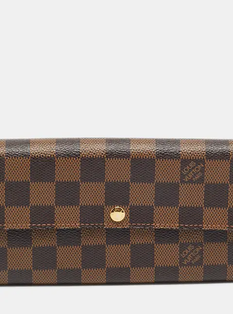 Louis Vuitton Sarah Damier Ebene Canvas Wallet