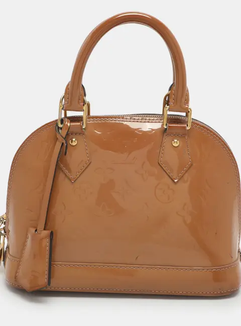 Louis Vuitton Alma BB Noisette Monogram Vernis Bag