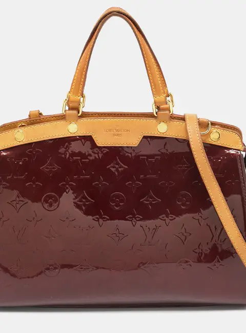 Louis Vuitton Brea MM Rouge Fauviste Monogram Vernis Bag