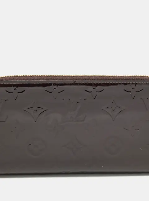 Louis Vuitton Zippy Amarante Monogram Vernis Zip Around Wallet