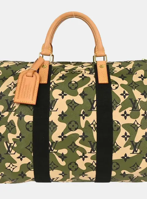 Louis Vuitton Speedy 35 Green Monogramouflage Top Handle Bag