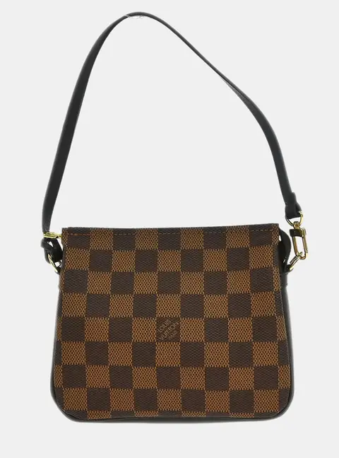 Louis Vuitton Trousse Makeup Damier Ebene Coated Canvas Top Handle Bag