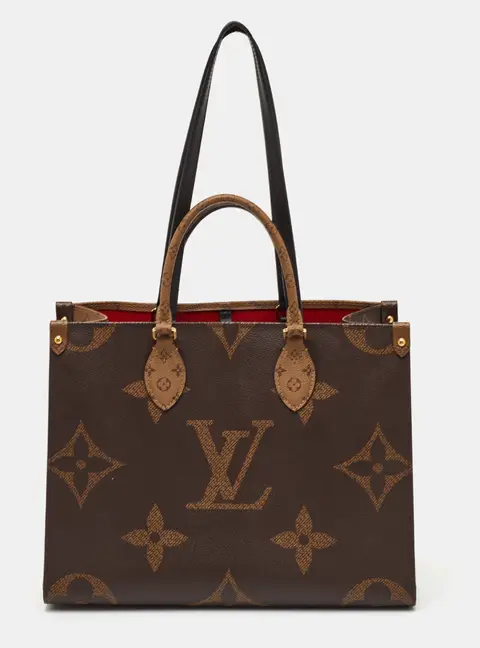 Louis Vuitton Onthego MM Reverse Giant Monogram Canvas Bag