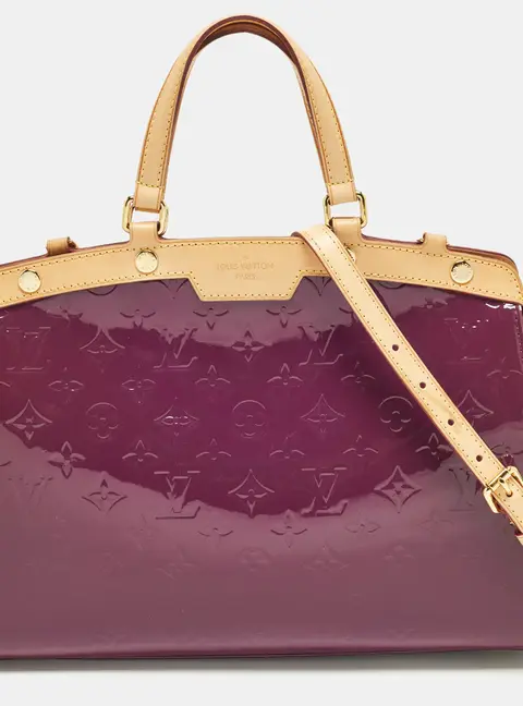 Louis Vuitton Brea MM Amethyste Monogram Vernis Bag