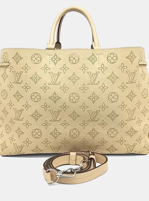 Louis Vuitton Mahina Bella PM Creme Mahina Leather Tote Bag