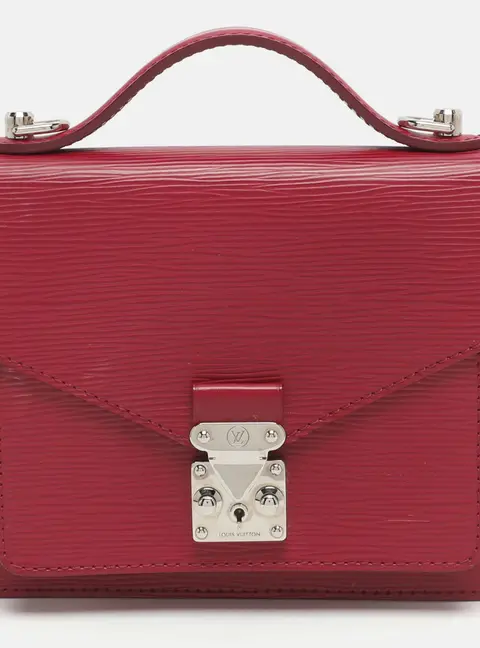 Louis Vuitton Monceau BB Fuchsia Epi Leather Bag