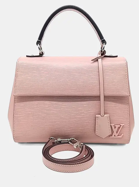 Louis Vuitton Clooney PM Rose Ballerine Epi Leather Top Handle Bag