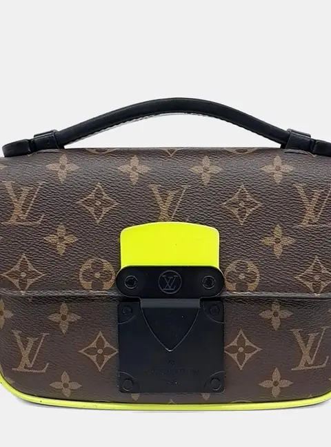 Louis Vuitton S Lock Monogram Canvas Flap Bag