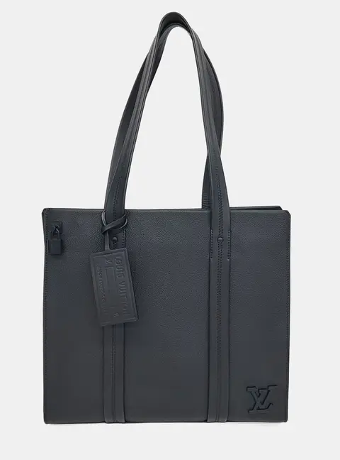 Louis Vuitton Aerogram Black Aerogram Leather Tote Bag