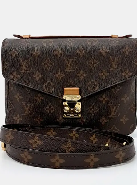 Louis Vuitton Pochette Metis PM Brown Monogram Canvas Shoulder Bag