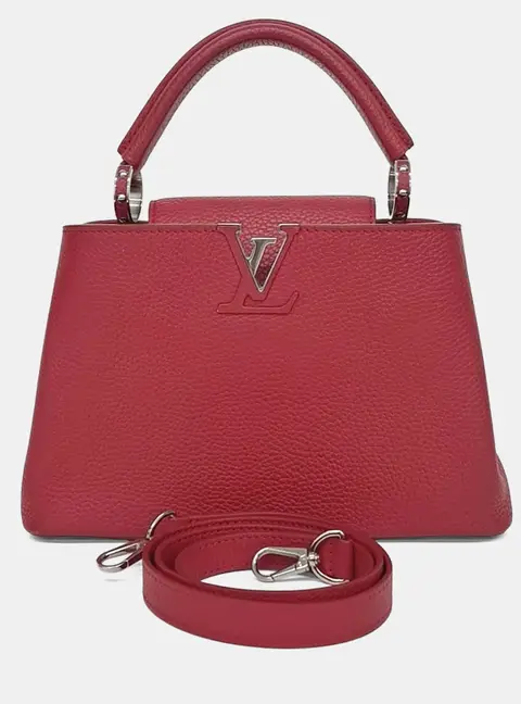 Louis Vuitton Red Leather Capucines BB