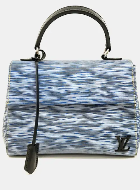 Louis Vuitton Blue Leather Epi Clooney BB
