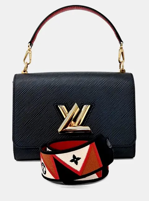 Louis Vuitton Twist MM Black Epi Leather Shoulder Bag