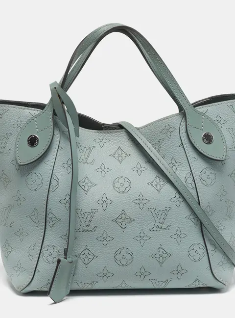 Louis Vuitton Hina PM Vert Lagoon Monogram Mahina Leather Bag